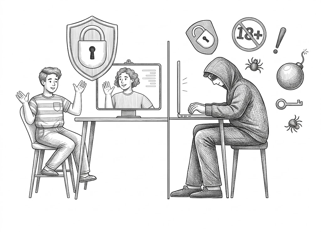 Cybersecurity illustration
