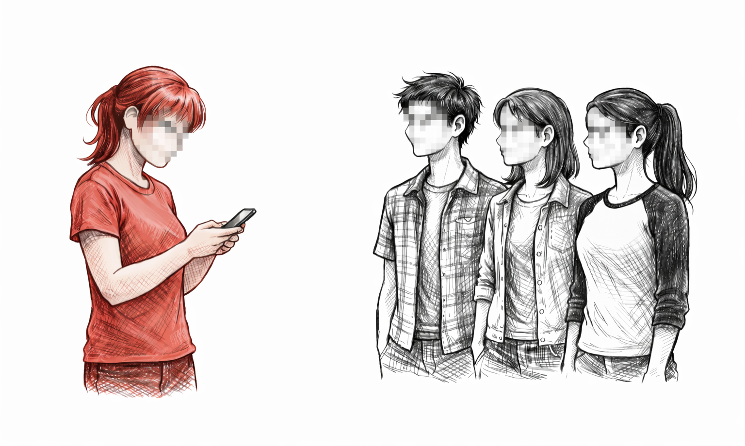 Illustration of youth online interaction risk