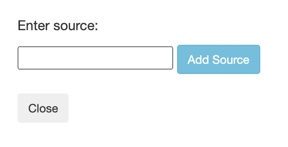 Add Sources Popup
