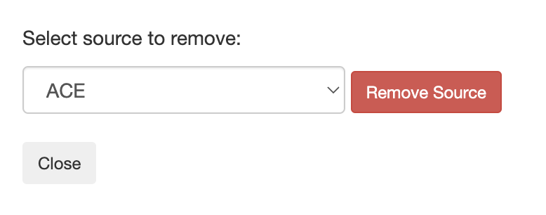 Remove Sources Popup